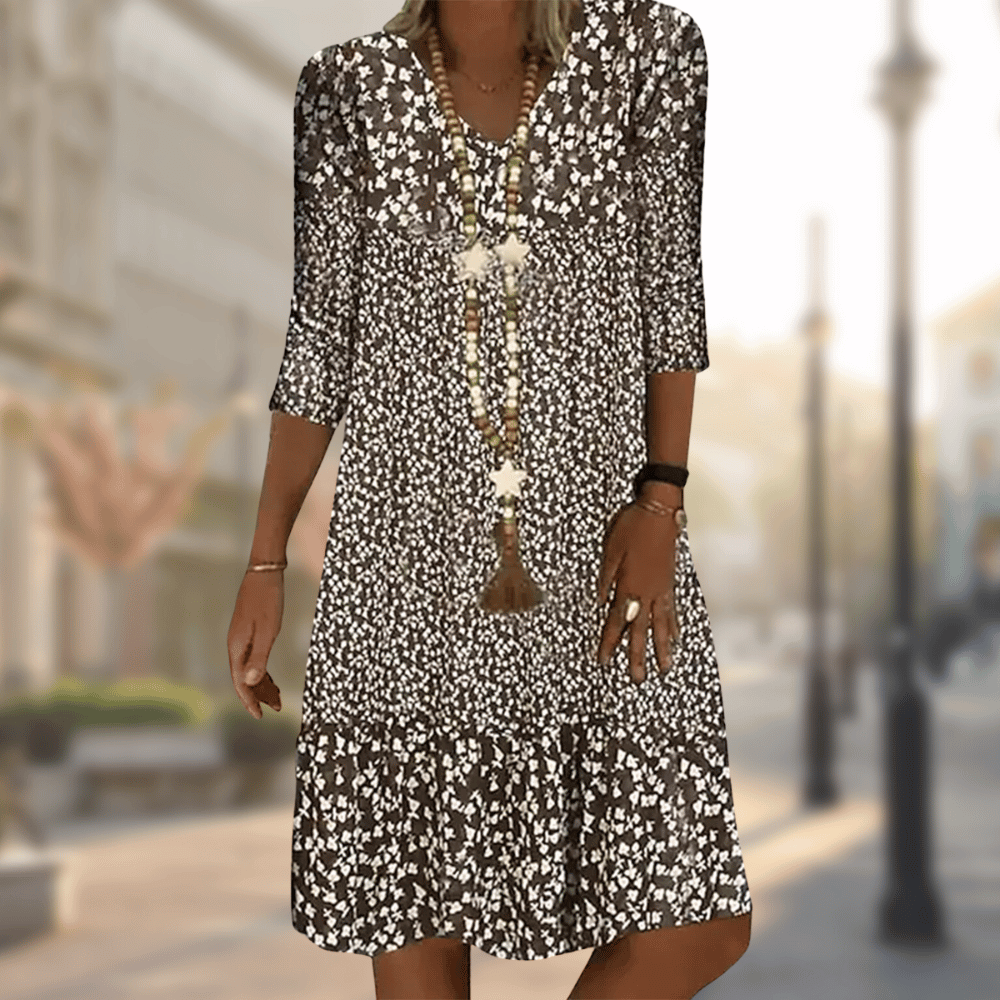 Aria | Women's Tiered Floral Flowy Summer Dress