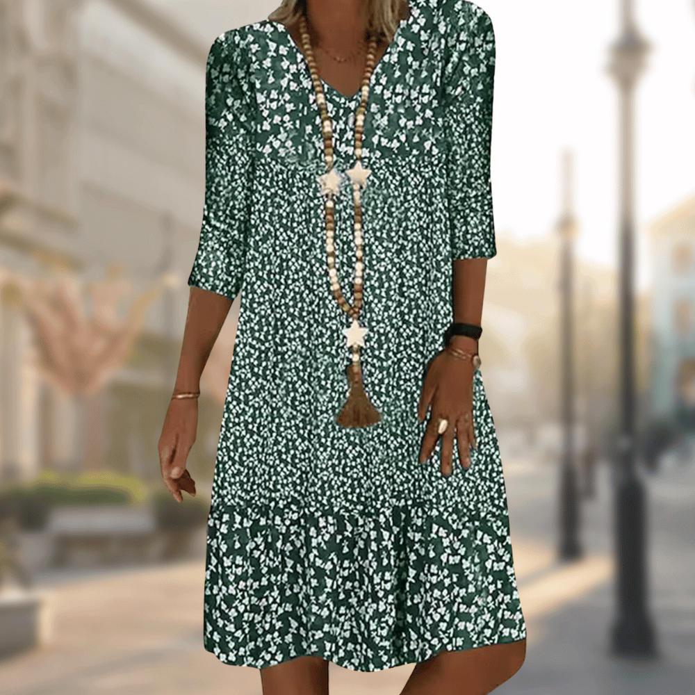 Ariana | Women's Floral Tiered Flowing Summer Dress