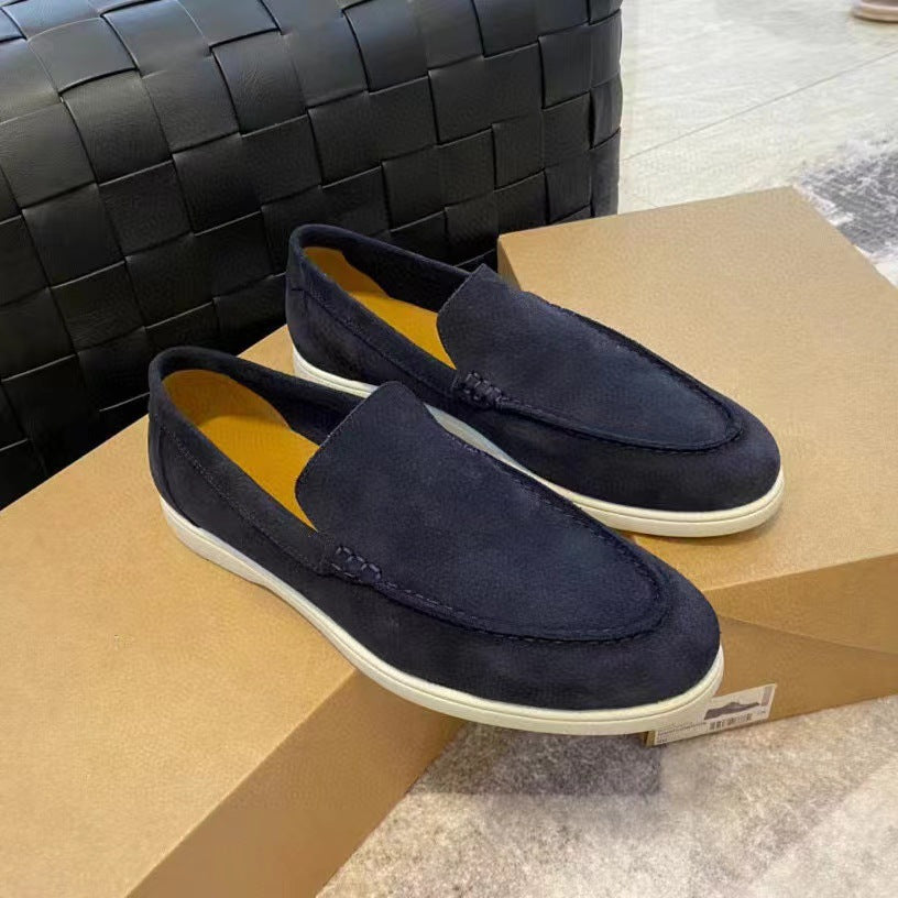 Tristan | Men's Casual Flat Loafers With Contrast Sole