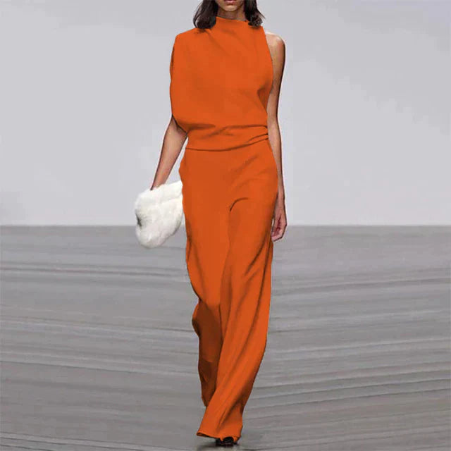 Arielle | Women's One Shoulder Wide-Leg Jumpsuit