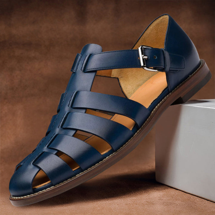 Darius | Men's Leather Fisherman Strap Summer Sandals