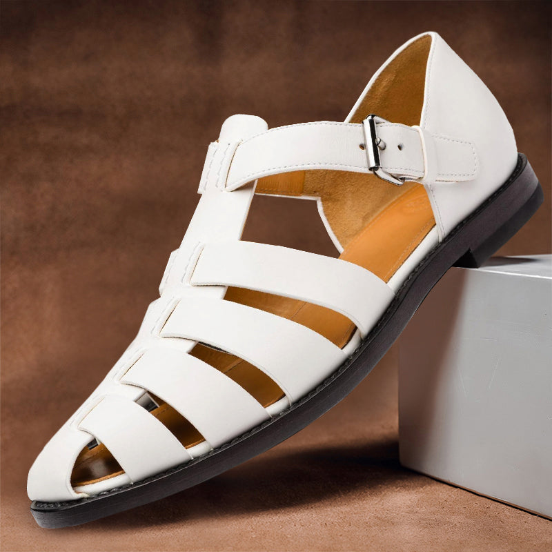 Darius | Men's Leather Fisherman Strap Summer Sandals
