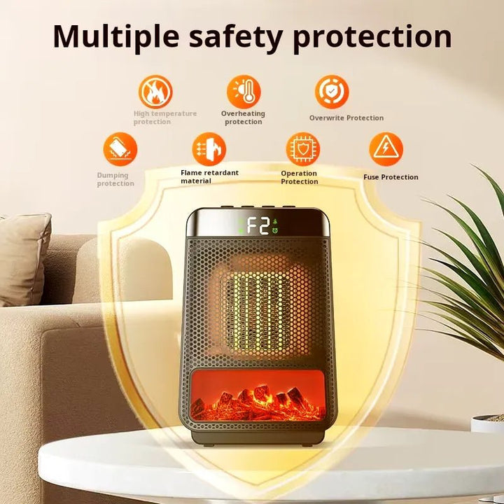 Electric Heater Energy Efficient 1500W–2500W – Fast Heating, Portable & Safe Design for Large Room Use