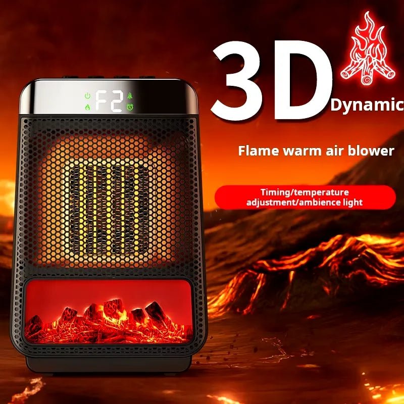Electric Heater Energy Efficient 1500W–2500W – Fast Heating, Portable & Safe Design for Large Room Use