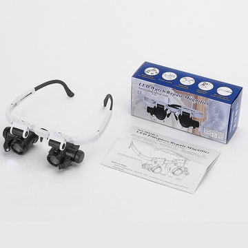 Magnifying Glasses with LED HD – Hands-Free, Adjustable Magnification & Comfortable Design for Reading & Repair