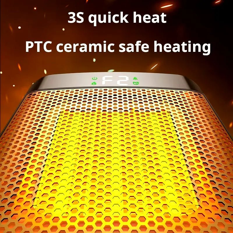 Electric Heater Energy Efficient 1500W–2500W – Fast Heating, Portable & Safe Design for Large Room Use