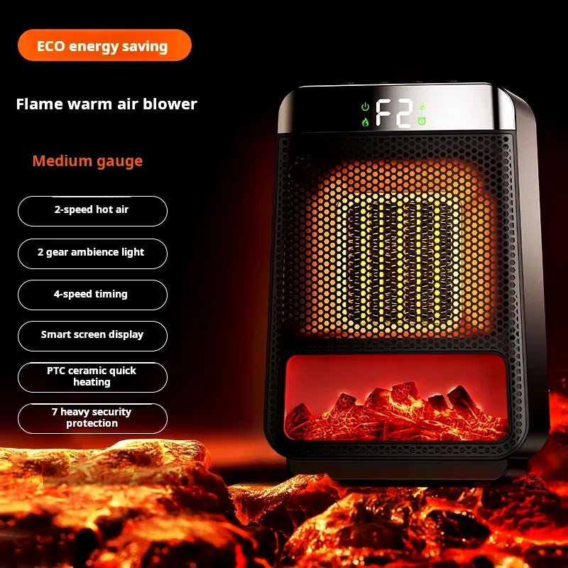 Electric Heater Energy Efficient 1500W–2500W – Fast Heating, Portable & Safe Design for Large Room Use