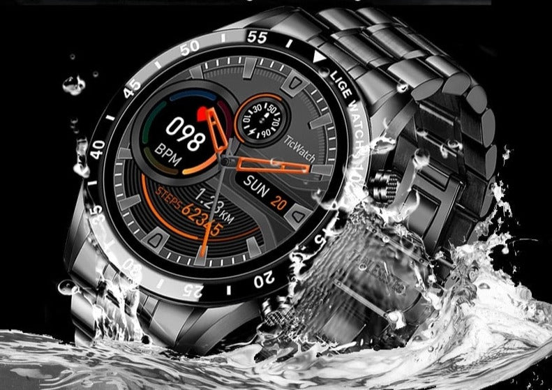 Smartwatch 4G Calling AMOLED Display – Bluetooth 5.0, Wi-Fi & IP68 Waterproof, for iOS & Android Use