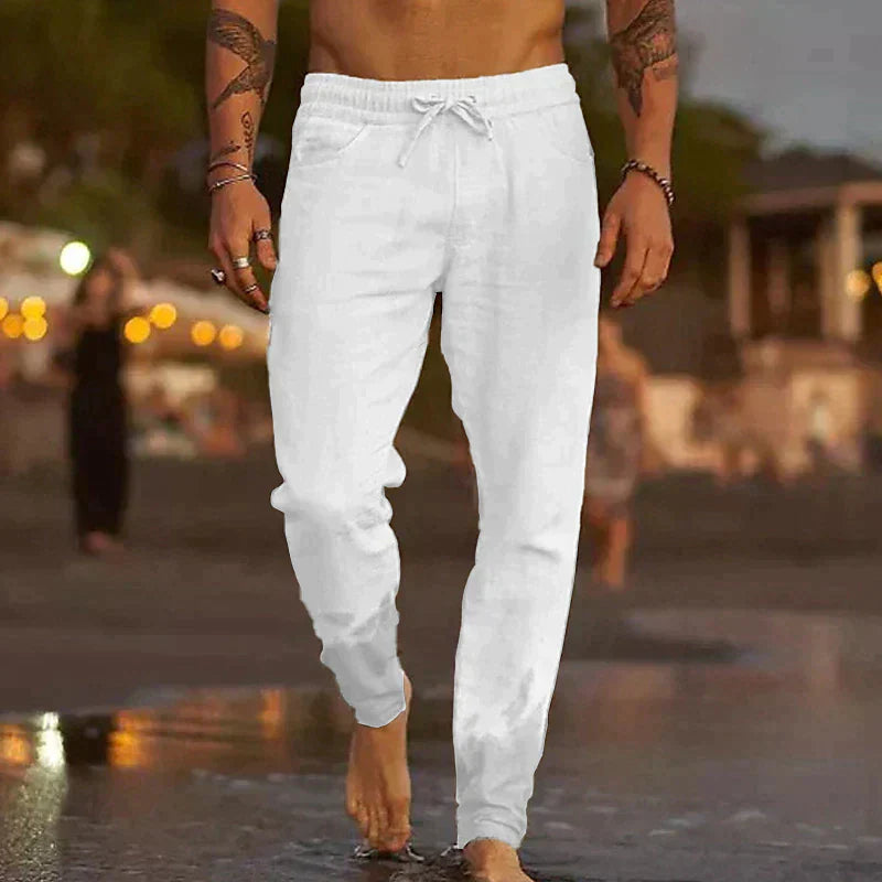 Soren | Men's Relaxed Fit Drawstring Summer Trousers