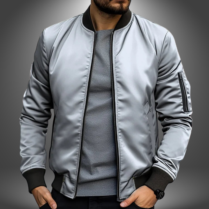Logan | Men's Classic Wind Resistant Bomber Jacket