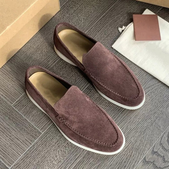 Tristan | Men's Casual Flat Loafers With Contrast Sole