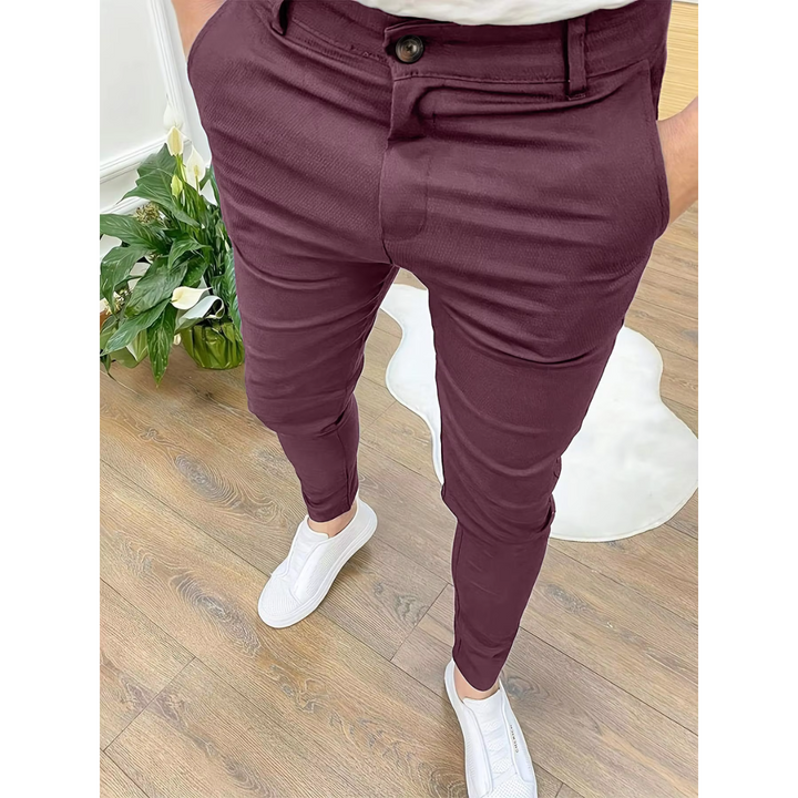 Liam | Men's Slim-Fit Stretch Casual Trousers