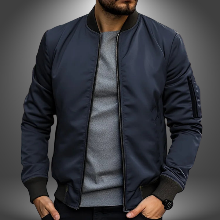 Logan | Men's Classic Wind Resistant Bomber Jacket