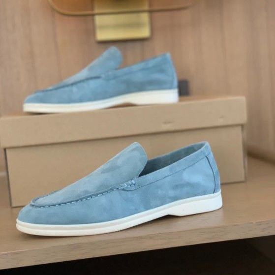 Tristan | Men's Casual Flat Loafers With Contrast Sole