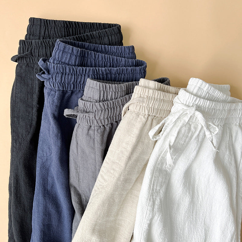 Owen | Men's Relaxed Drawstring Wide-Leg Pants