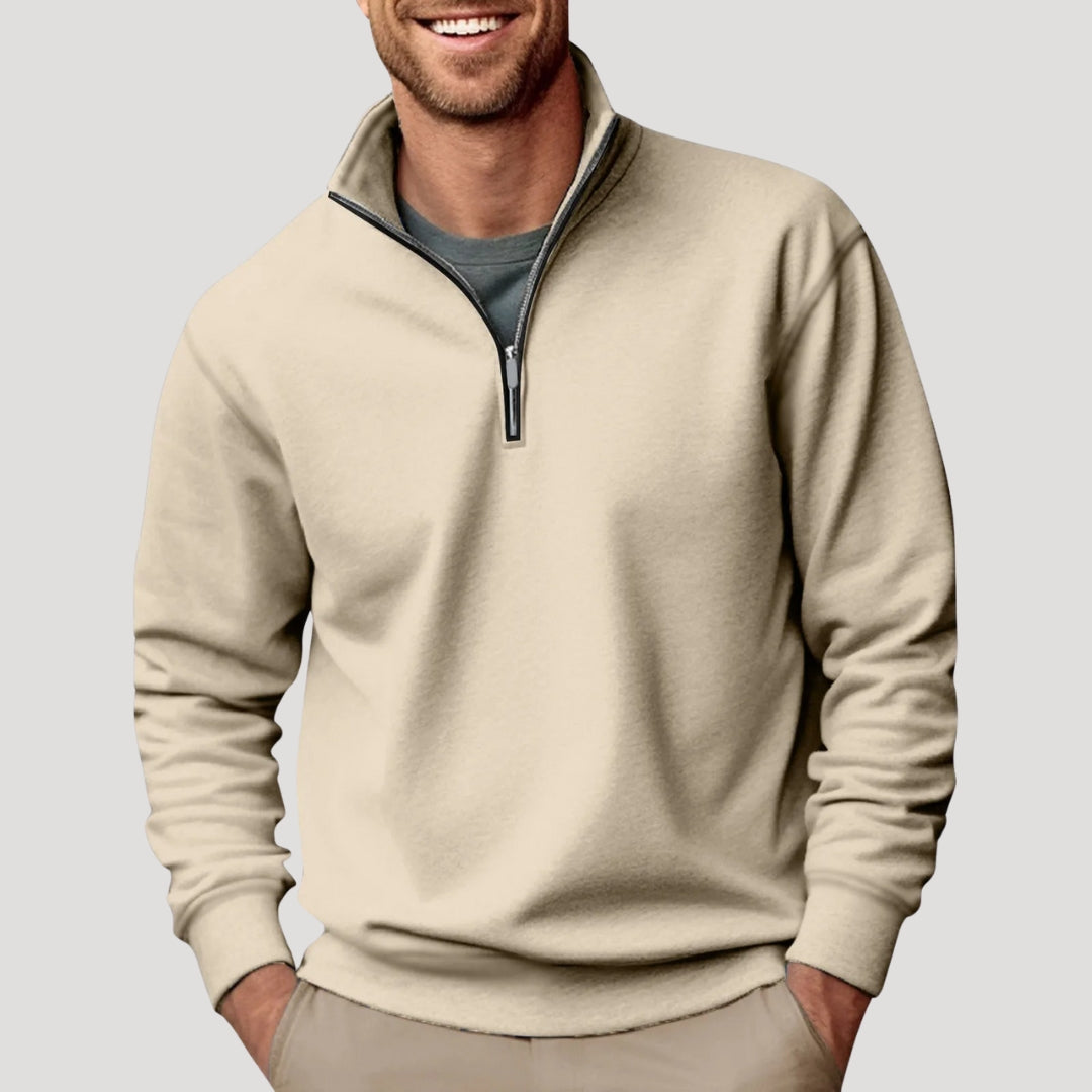 Owen | Men's Quarter Zip Casual Knit Pullover