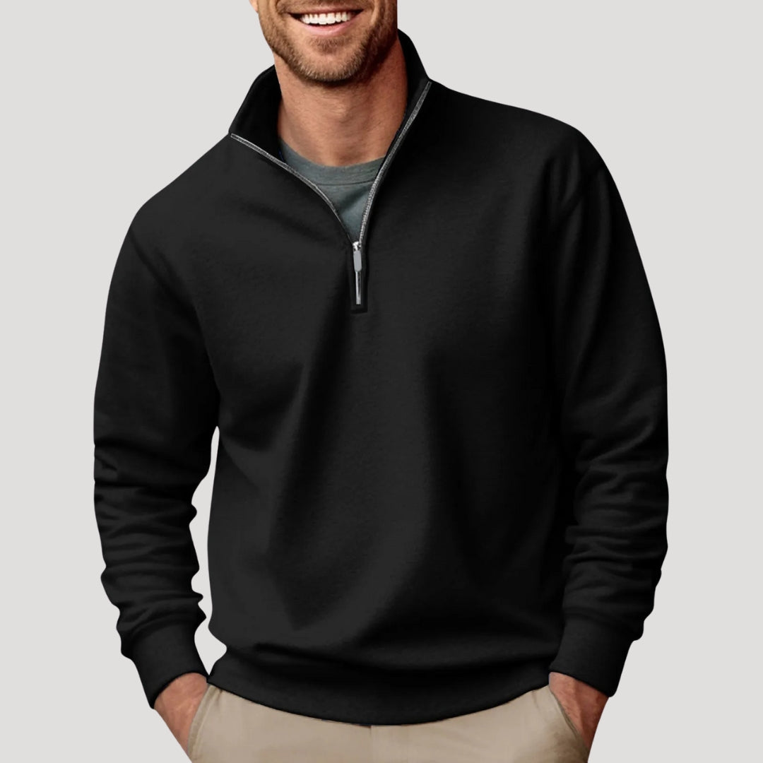 Owen | Men's Quarter Zip Casual Knit Pullover