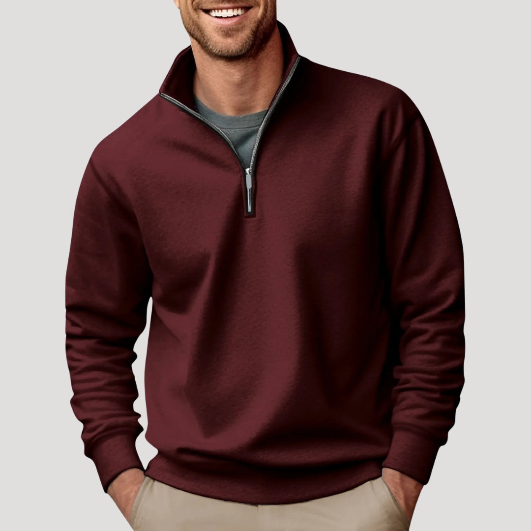 Owen | Men's Quarter Zip Casual Knit Pullover