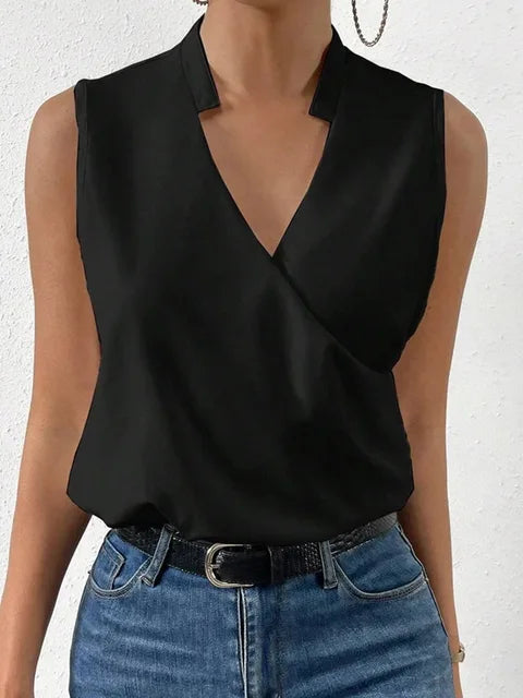 Nora | Women's Sleeveless V-Neck Lightweight Summer Top