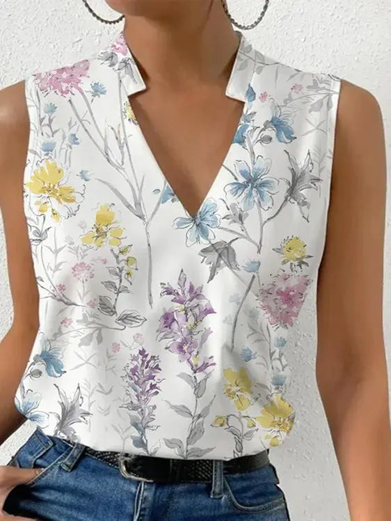 Kaia | Women's Sleeveless V-Neck Lightweight Summer Top