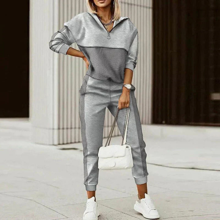 Zara | Women's Trendy Printed Two-Piece Tracksuit Set