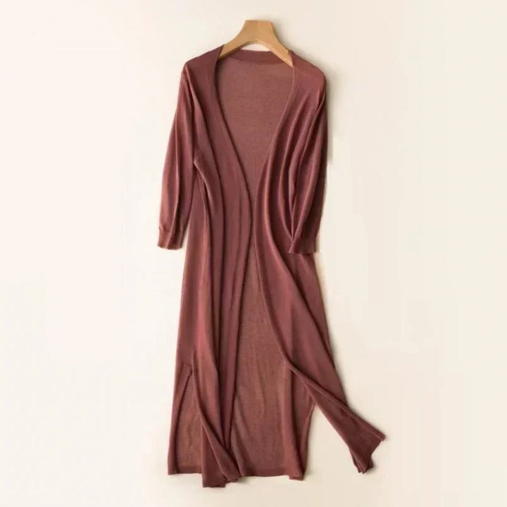 Ivy | Women's Long Lightweight Open Front Cardigan
