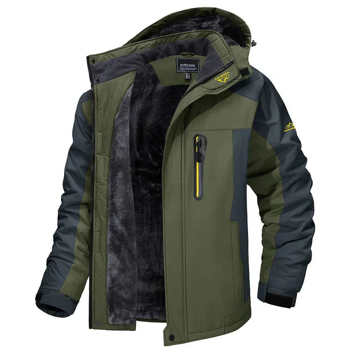 Men's Waterproof Wind-Resistant Winter Jacket Insulated Outdoor Coat