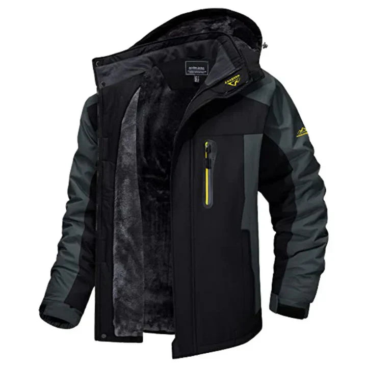 Men's Waterproof Wind-Resistant Winter Jacket Insulated Outdoor Coat