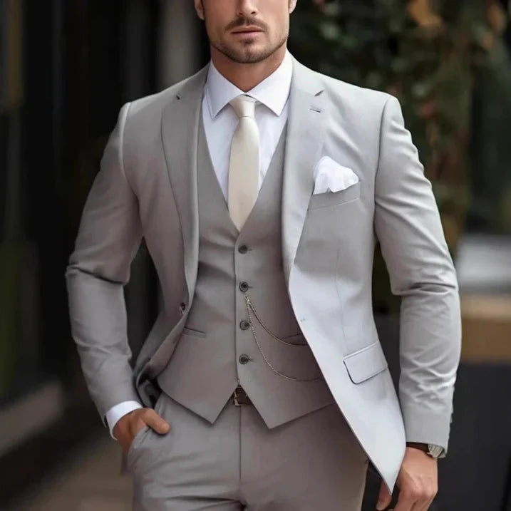 Victor | Men's Tailored Three-Piece Suit