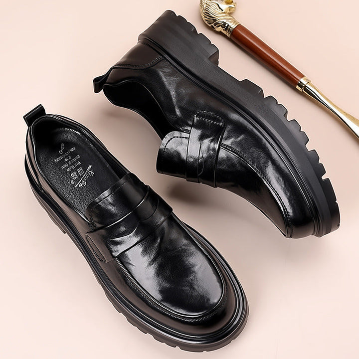 Lucio | Men's Classic Leather Slip-On Penny Loafers