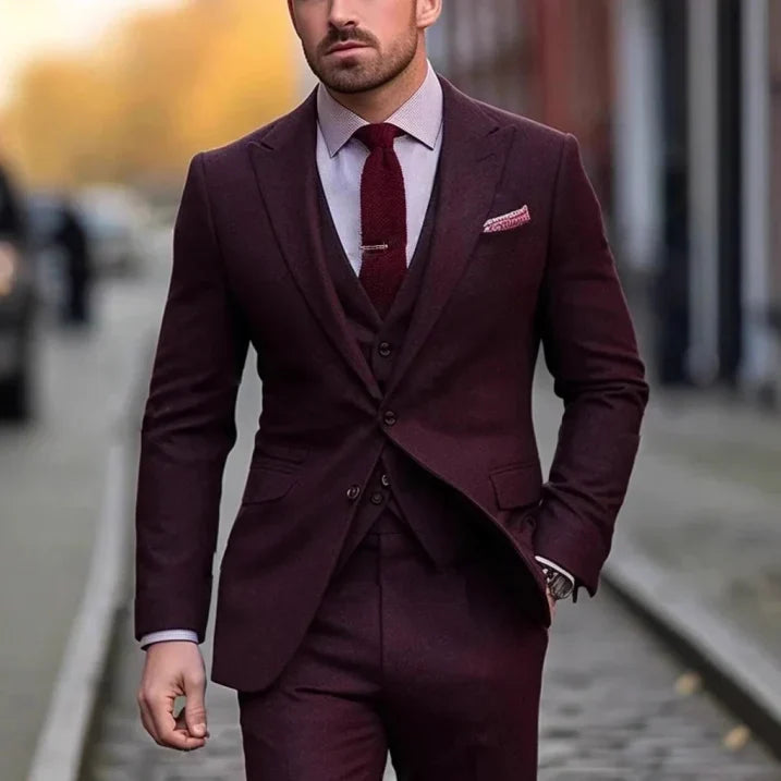 Victor | Men's Tailored Three-Piece Suit