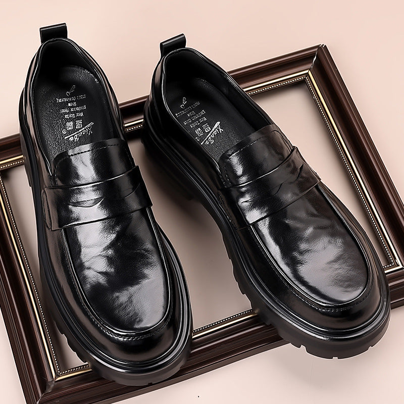 Victor | Men's Chunky Leather Penny Loafer Shoes