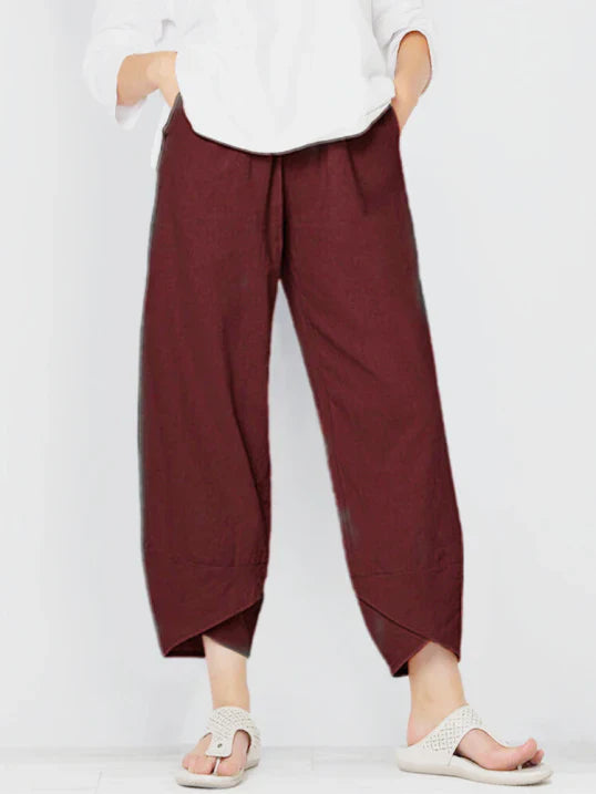 Camila | Women's High Waist Wide-Leg Tulip Pants