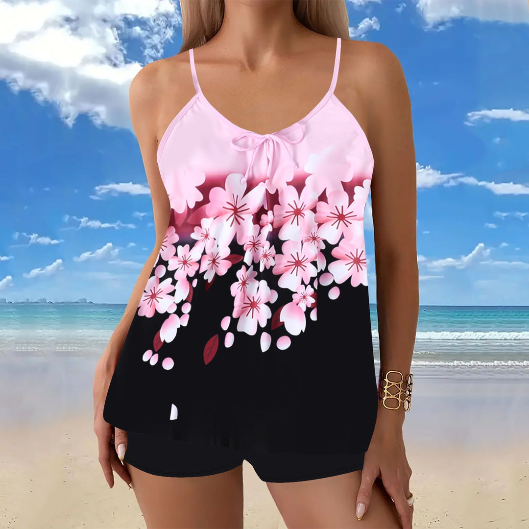 Aria | Women's Floral Two-Piece Tankini Swim Set