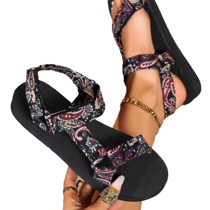 Aveline | Women's Printed Boho Strap Open Toe Sandals
