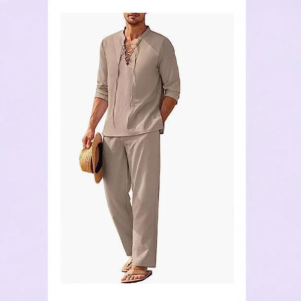 Orvian | Men's Linen Summer Co-Ord Set