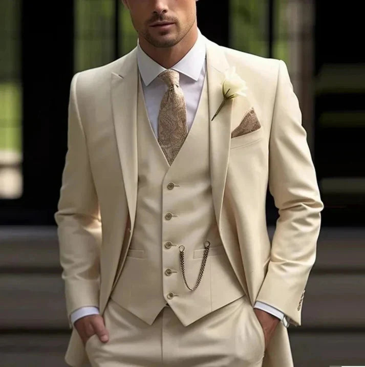 Victor | Men's Tailored Three-Piece Suit