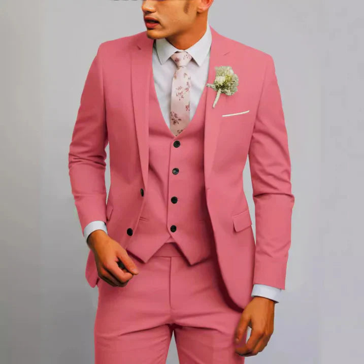Vincenzo | Men's Tailored Three-Piece Suit Ensemble