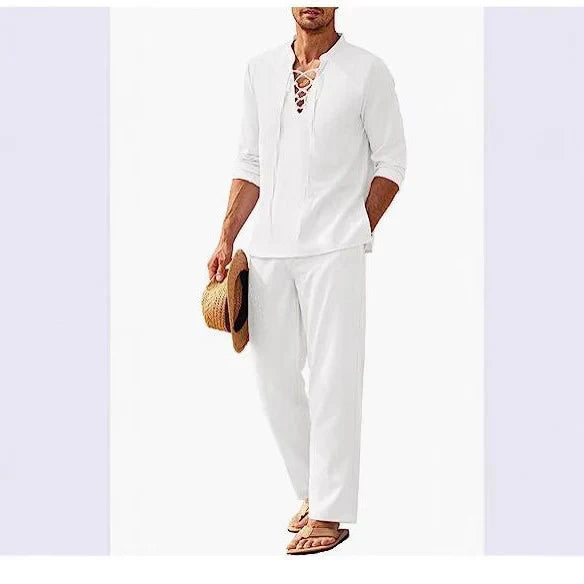 Orvian | Men's Linen Summer Co-Ord Set