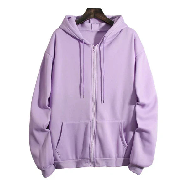 Mila | Women's Relaxed Zip-Up Hooded Jacket