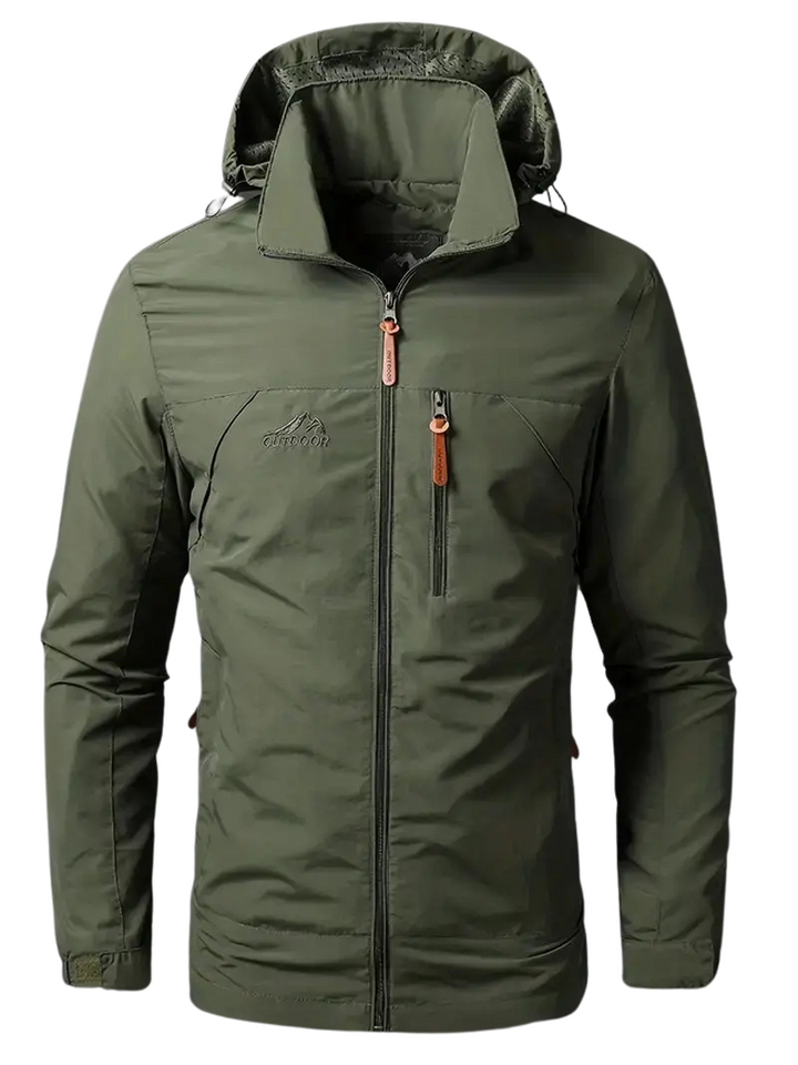 Men's Waterproof Wind-Resistant Jacket Breathable Outdoor Spring Coat