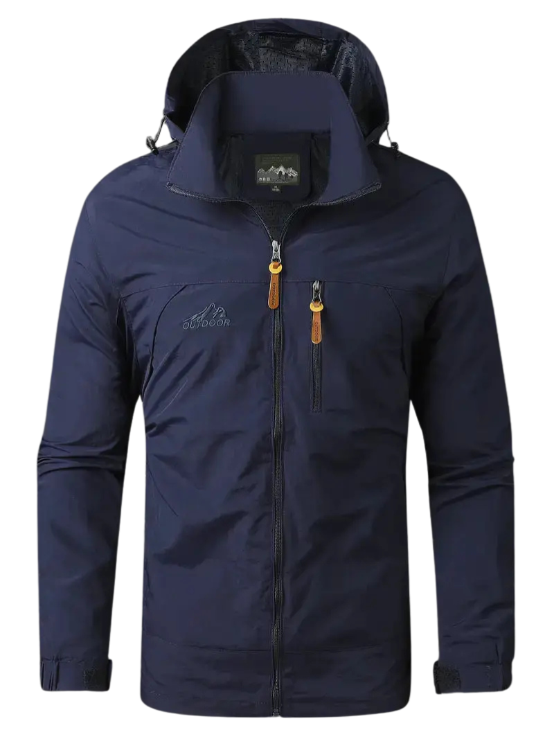 Men's Waterproof Wind-Resistant Jacket Breathable Outdoor Spring Coat
