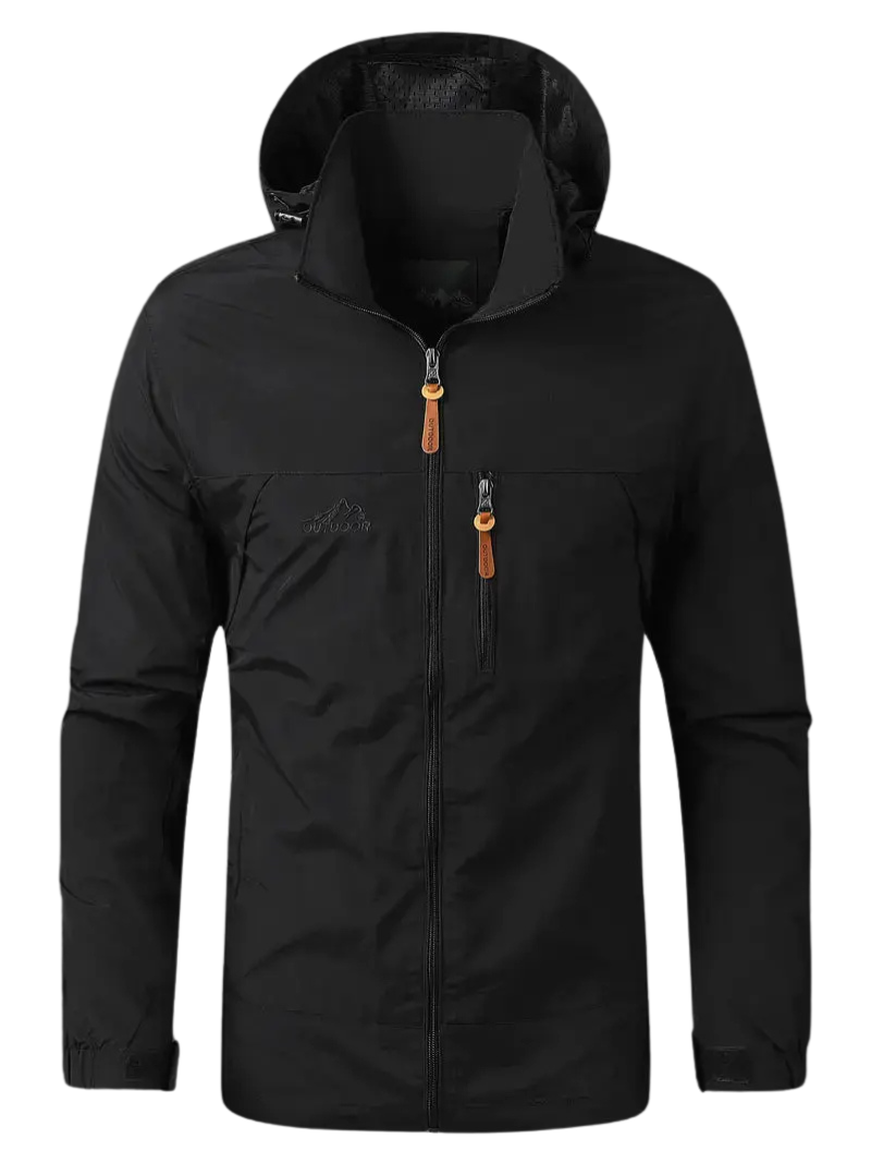 Men's Waterproof Wind-Resistant Jacket Breathable Outdoor Spring Coat