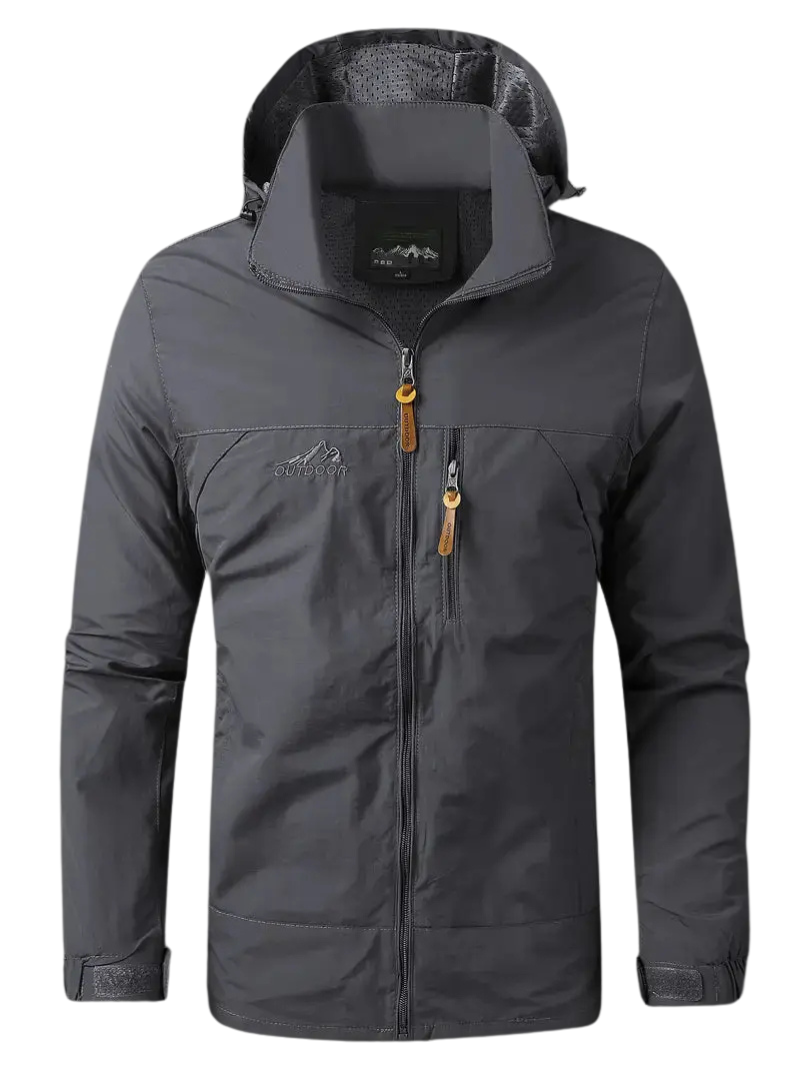 Men's Waterproof Wind-Resistant Jacket Breathable Outdoor Spring Coat
