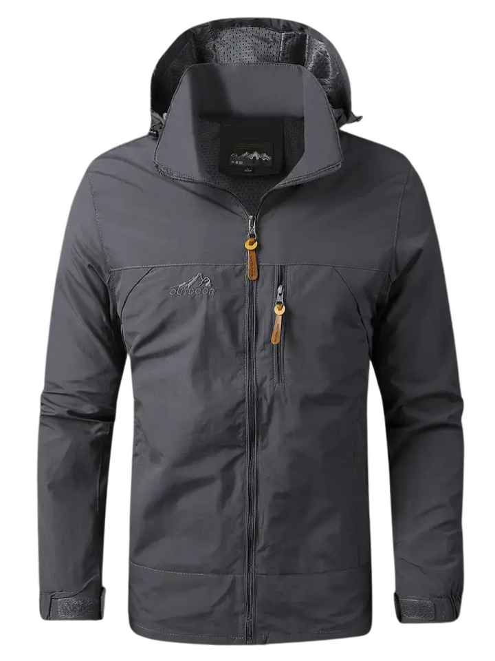 Men's Waterproof Wind-Resistant Jacket Breathable Outdoor Spring Coat