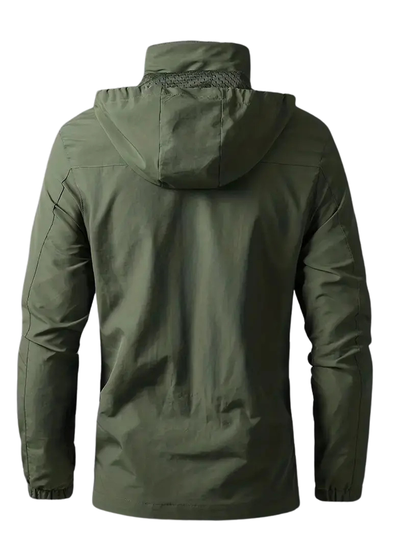 Men's Waterproof Wind-Resistant Jacket Breathable Outdoor Spring Coat