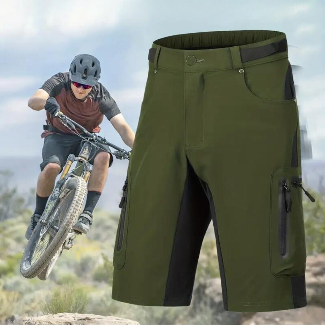 Men's MTB Cycling Shorts Cargo Pockets Quick-Drying Bike