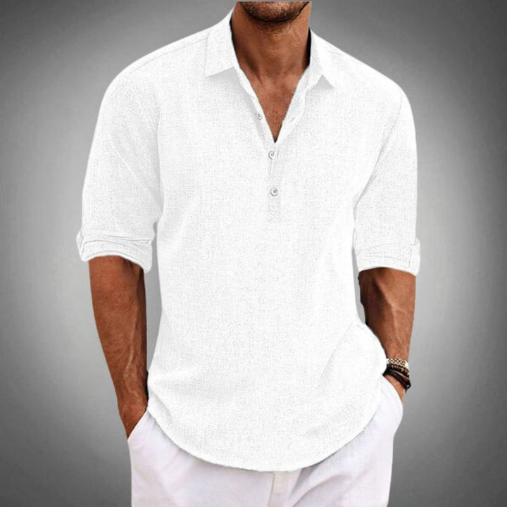 Rafael | Men's Relaxed Button-Neck Summer Shirt