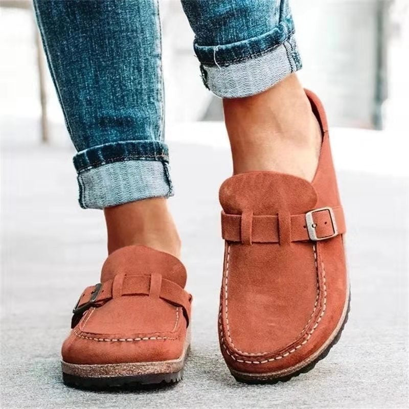 Clara | Women's Supportive Slip-On Buckle Loafers