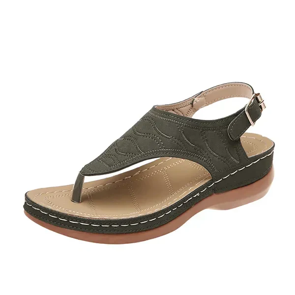 Elina | Women's Open Toe Slingback Flat Strap Sandals